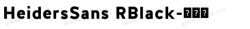 HeidersSans RBlack字体转换